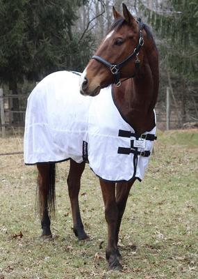Show full view: TuffRider Comfy Mesh Horse Fly Sheet, White, 78-in slide 3 of 10