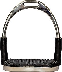 TuffRider Flexi Horse Stirrups, Silver, 4.5-in