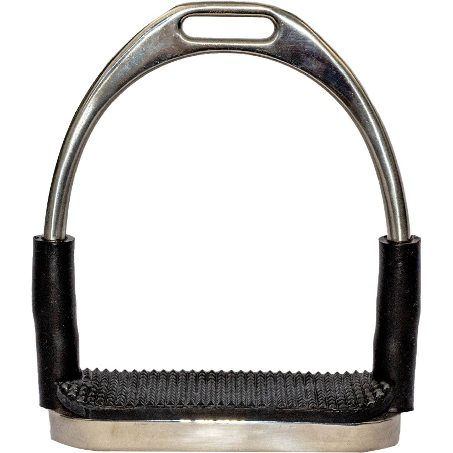 TuffRider Flexi Horse Safety Stirrups, Silver, 4.5-in