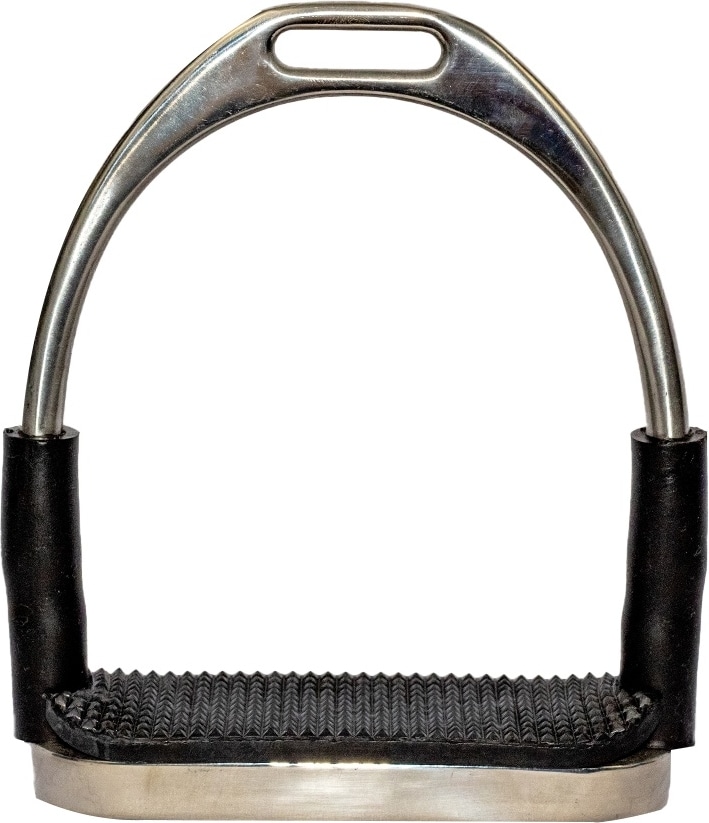 Flexi Rider Image TUFFRIDER Flexi Horse Safety Stirrups, Silver, 5.5-in - Chewy.com