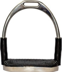 TuffRider Flexi Horse Safety Stirrups, Silver, 5.5-in