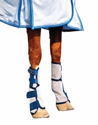 TuffRider Fly Horse Leg Wraps, Light Gray, Warmblood