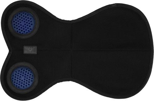 Show full view: TuffRider GelX Airflow Shaped Front Riser Horse Pad, Black, Large slide 3 of 4