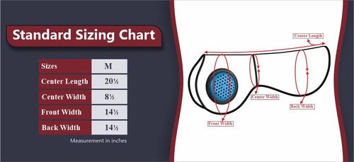 Show full view: TuffRider GelX Airflow Shaped Front Riser Horse Pad, Black, Large slide 4 of 4