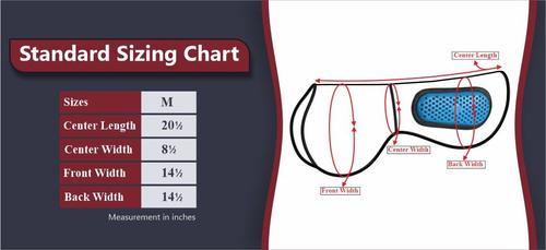 Show full view: TuffRider GelX Airflow Shaped Rear Riser Horse Pad, Black, Large slide 4 of 4