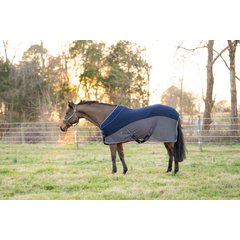 TuffRider Hybrid Standard Neck Horse Cooler Sheet, Navy, 69-in