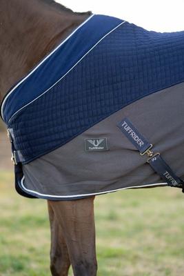 Show full view: TuffRider Hybrid Standard Neck Horse Cooler Sheet, Navy, 78-in slide 4 of 5