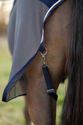 Show full view: TuffRider Hybrid Standard Neck Horse Cooler Sheet, Navy, 78-in slide 3 of 5