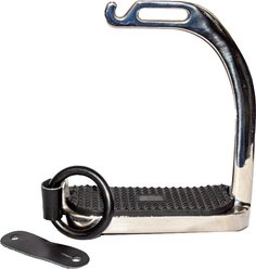 TuffRider Knife Edge Safety Horse Stirrups, Silver, 4.25-in