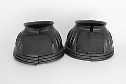 TuffRider Komplett Protkt Bell Horse Boots Ribbed & Ringer with Hook & Loop Tape, Black, Medium slide 2 of 2