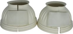 TuffRider Komplett Protkt Bell Horse Boots Ribbed & Ringer with Hook & Loop Tape, White, Medium slide 2 of 2