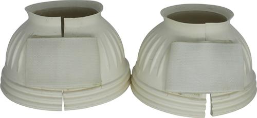 Show full view: TuffRider Komplett Protkt Bell Horse Boots Ribbed & Ringer with Hook & Loop Tape, White, X-Large slide 2 of 2