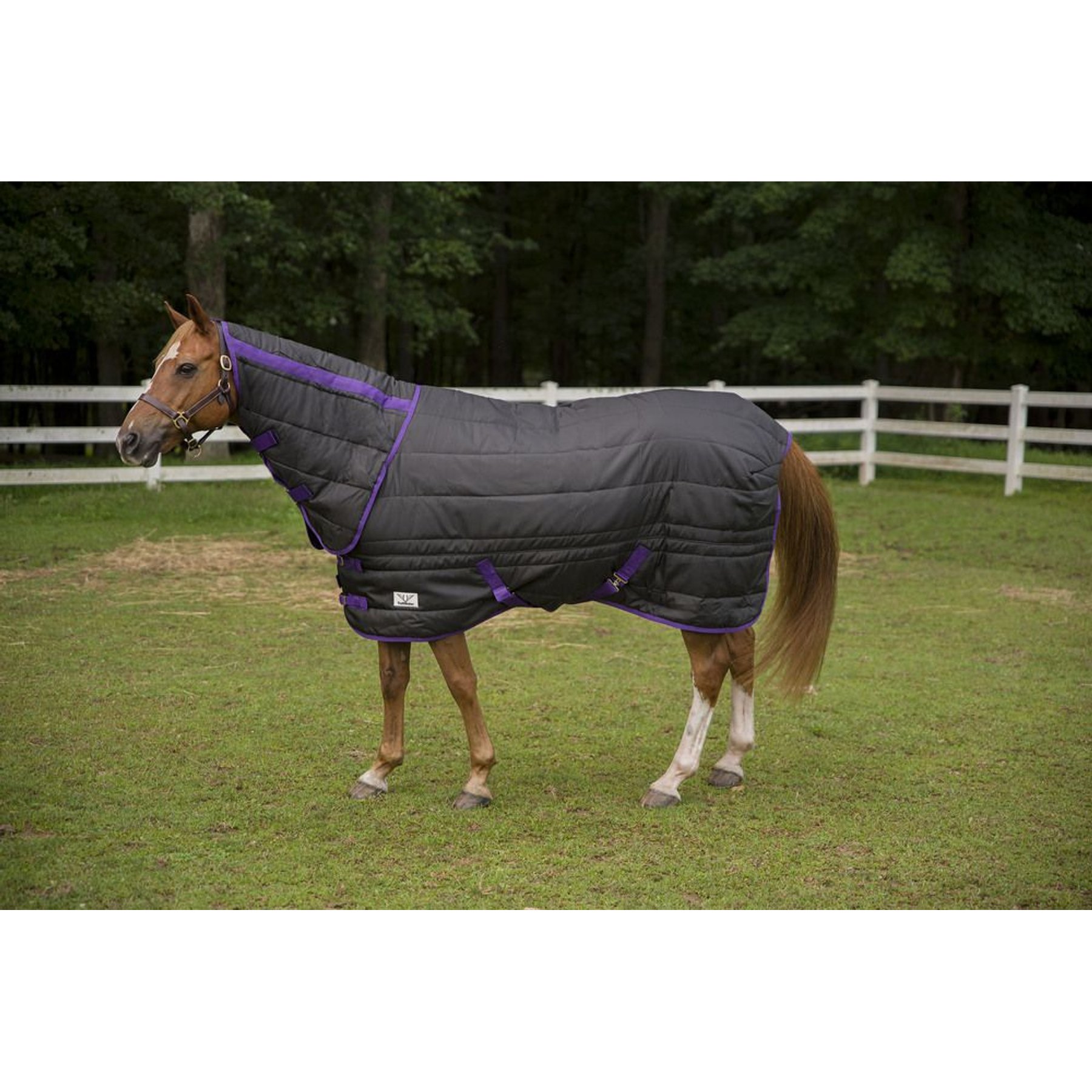 TuffRider Kozy Komfort Combi Stable Horse Blanket, Black, 87-in
