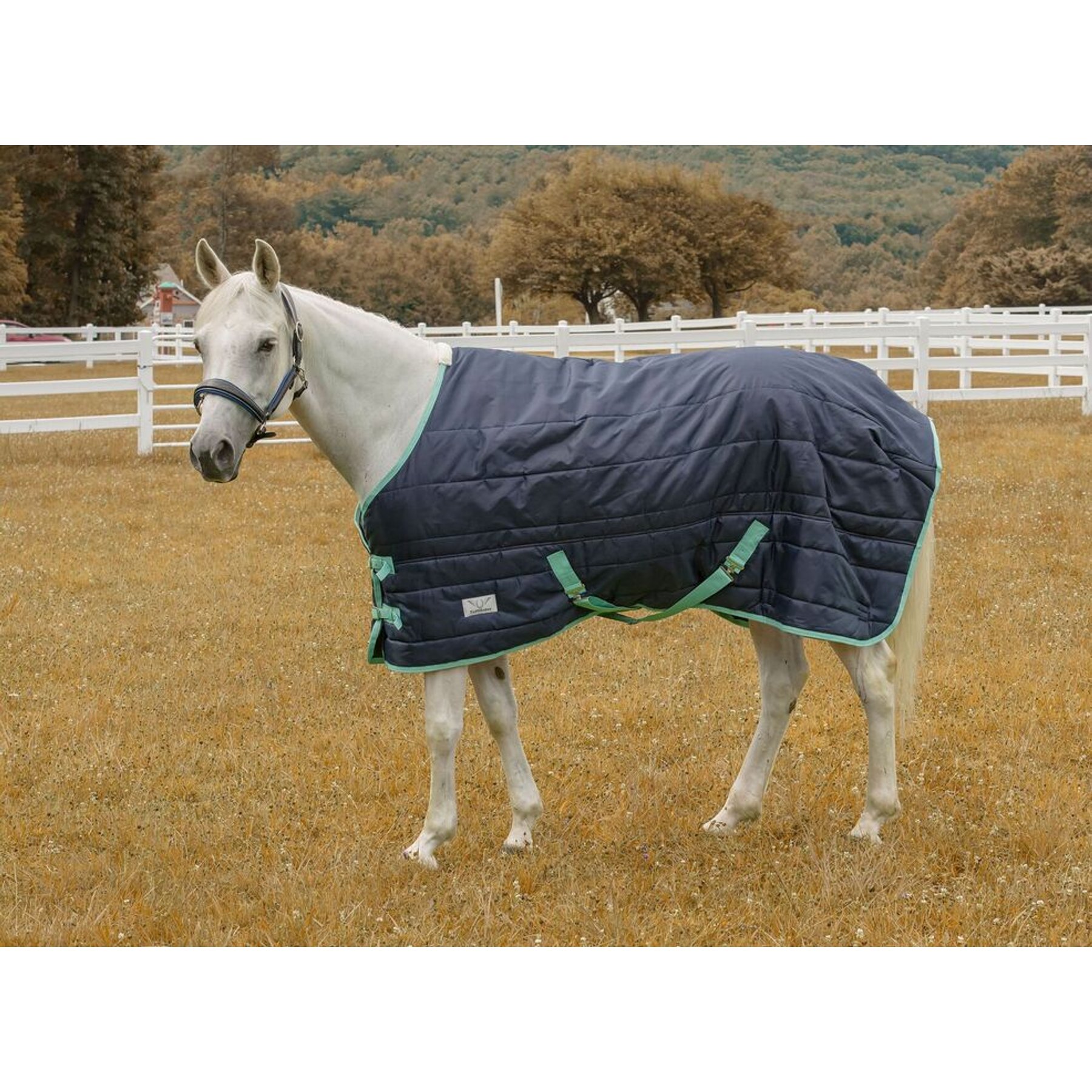 TuffRider Kozy Komfort Stable Horse Blanket, 69-in, Navy