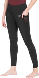 TuffRider Ladies Minerva EquiCool Tights, Charcoal, Medium