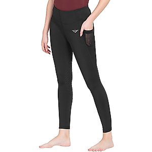 TuffRider Ladies Minerva EquiCool Tights, Charcoal, Medium