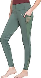 TuffRider Ladies Minerva EquiCool Tights, Duck Green, Small