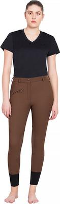 Show full view: TuffRider Ladies Ribb Knee Patch Breeches, Chocolate, 24 slide 8 of 9