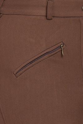 Show full view: TuffRider Ladies Ribb Knee Patch Breeches, Chocolate, 24 slide 5 of 9