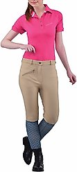TuffRider Ladies Ribb Knee Patch Breeches, Light Tan, 26