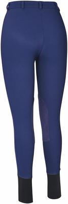 Show full view: TuffRider Ladies Ribb Knee Patch Breeches, Navy, 24 slide 3 of 4
