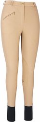 TuffRider Ladies Ribb Knee Patch Breeches, Taupe, 28