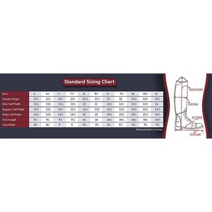 TuffRider Ladies Starter Back Zip Field Boots, Black, 7, Regular