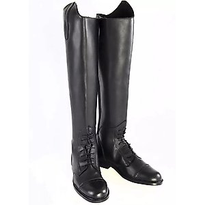TuffRider Ladies Starter Back Zip Field Boots, Black, 9, Regular