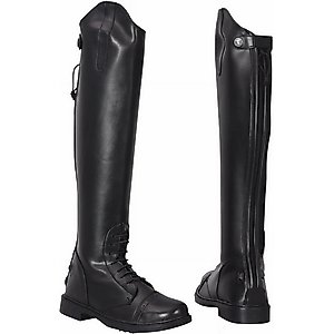 TuffRider Ladies Starter Back Zip Field Boots, Black, 9, Regular