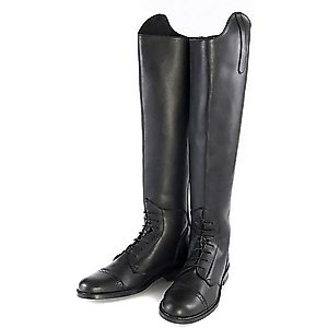 TuffRider Ladies Starter Back Zip Field Boots, Black, 9, Regular