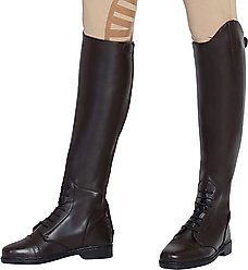 TuffRider Ladies Starter Back Zip Field Boots, Mocha, 9, Slim