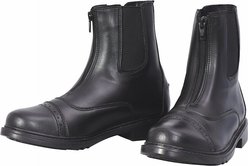 TuffRider Ladies Starter Front Zip Paddock Boots, Black, 6.5