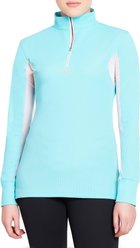 TuffRider Ladies Ventilated Technical Long Sleeve Sport Shirt, Aqua, Small