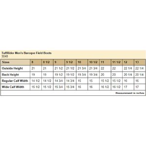 TuffRider Men's Baroque Field Boots, 12, Wide