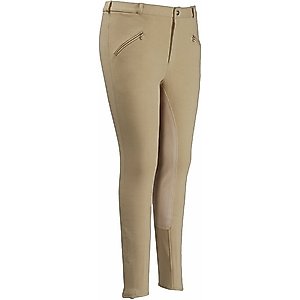 TuffRider Men's Cotton Full Seat Breeches, Light Tan, 30