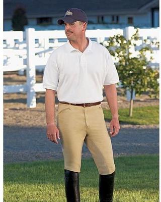 Show full view: TuffRider Men's Cotton Full Seat Breeches, Light Tan, 30 slide 3 of 4