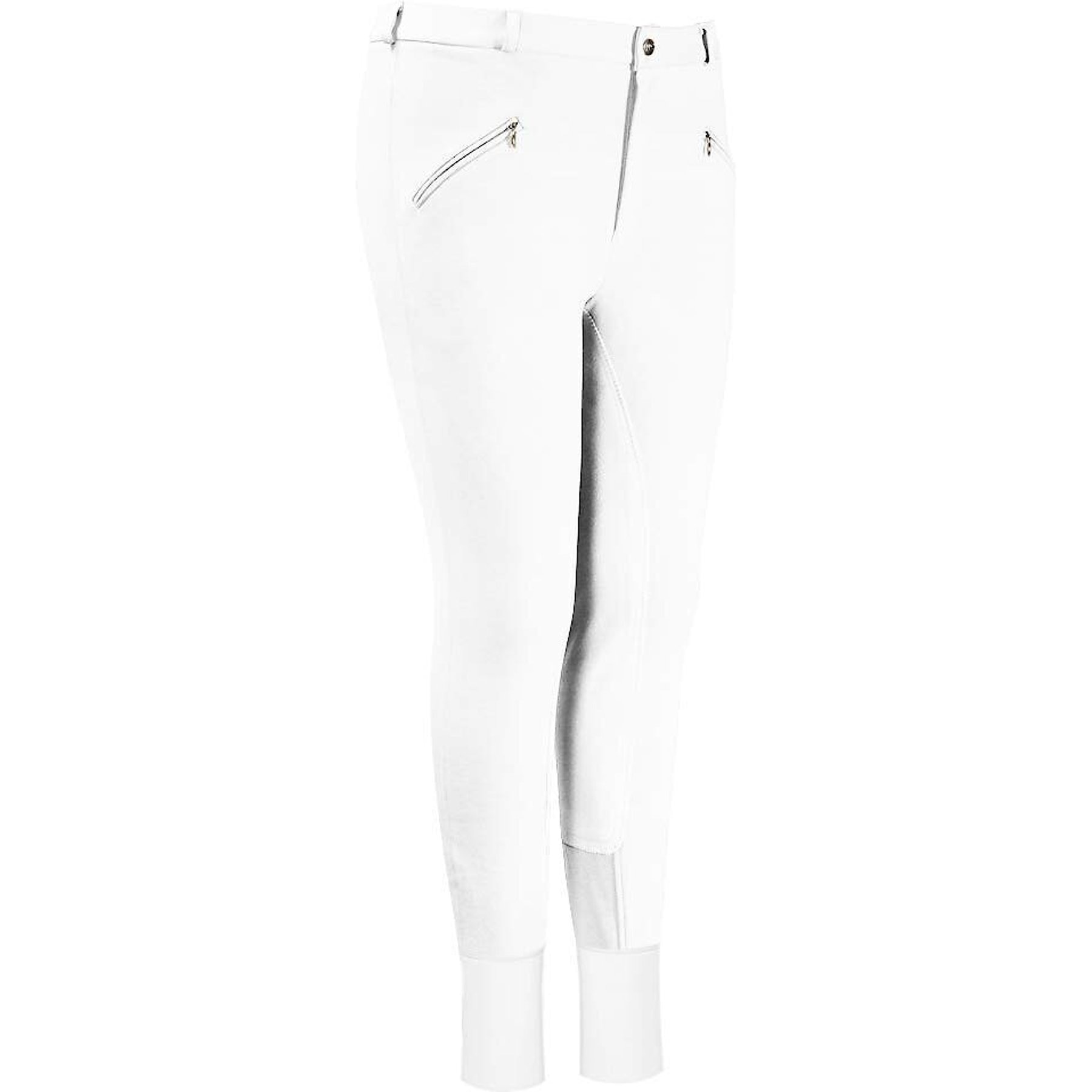 TuffRider Men's Cotton Full Seat Breeches, White, 36
