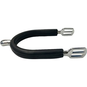 TuffRider Men's Rubber Covered Horse Spurs, Silver, 20-in