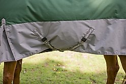 TuffRider Mini 1200D Ripstop Medium Weight 200G Two Tone Standard Neck Turnout Horse Blanket, 36-in slide 2 of 4