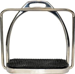 TuffRider Mounting Step Horse Stirrup, Nickle, 4.5-in