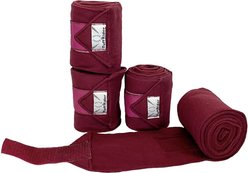 TuffRider Polo Fleece Bandages Horse Wraps, Burgundy