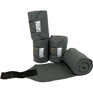 TuffRider Polo Fleece Bandages Horse Wraps, Grey