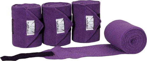 Show full view: TuffRider Polo Fleece Bandages Horse Wraps, Purple slide 1 of 1