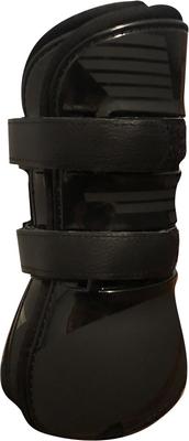 Show full view: TuffRider Premium Engraved Horse Boots with Leather Straps Pair, Black, Full slide 4 of 4