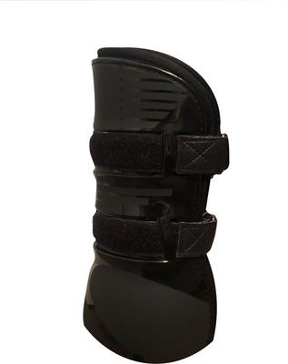 Show full view: TuffRider Premium Engraved Horse Boots with Leather Straps Pair, Black, Full slide 2 of 4
