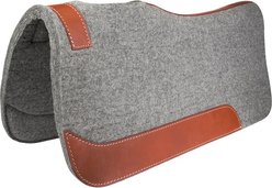 TuffRider San Antonio Woolen Felt Western Horse Saddle Pad, Gray