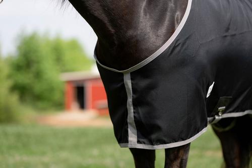 Show full view: TuffRider Shelter Closed Front Horse Stable Sheet, Black/Grey, 70-in slide 4 of 5