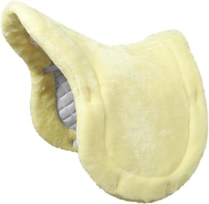 Show full view: TuffRider Sherpa Fleece Fully Lined Shaped Horse Saddle Pad, White slide 8 of 8