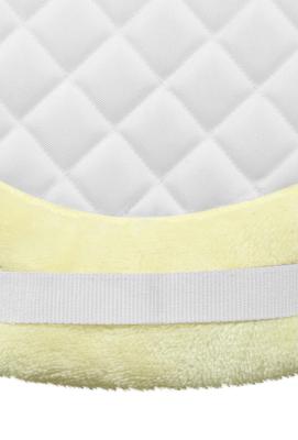 Show full view: TuffRider Sherpa Fleece Fully Lined Shaped Horse Saddle Pad, White slide 5 of 8