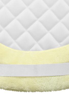 Show full view: TuffRider Sherpa Fleece Trimmed Shaped Horse Saddle Pad, White slide 6 of 8